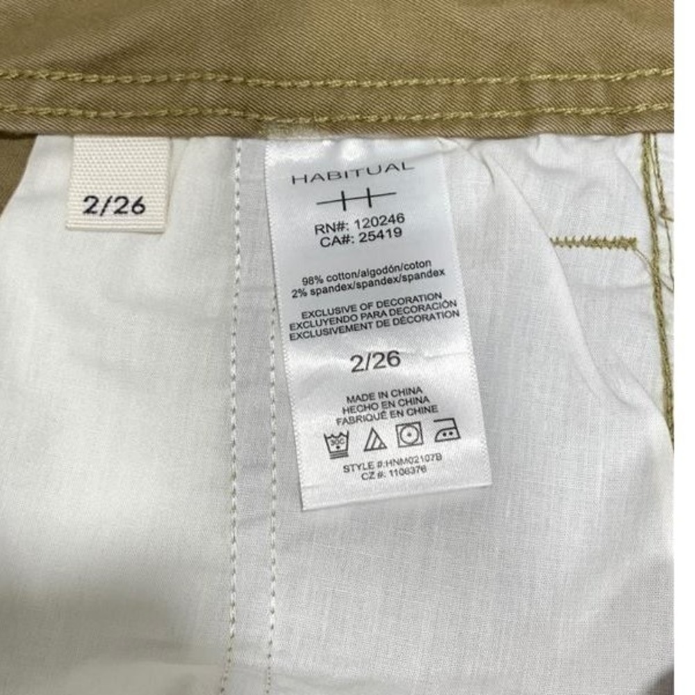 Habitual High Rise Wide Leg Army Green Pants HNM02107B Womens Size 2/26 NEW - Picture 10 of 14